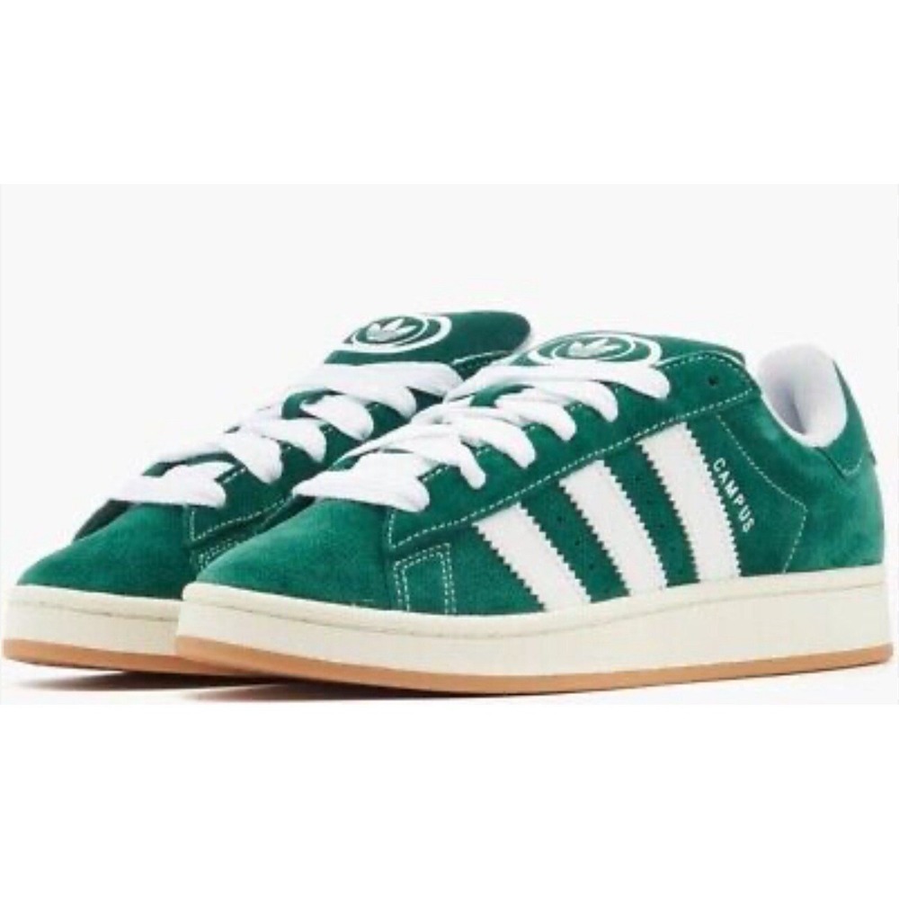 adidas Campus 00s Dark Green Cloud White Sneakers H03472 Size 7 Men's